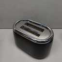 Mueller Retro Toaster 2 Slice with 7 Browning Levels and 3 Functions: Reheat, Defrost & Cancel, Stainless Steel Features, Removable Crumb Tray, Under Base Cord Storage, Black