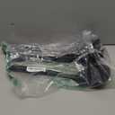 Silicone Kitchen Cooking Utensil Set: U-Taste High Heat Resistant 13.6in Long Kitchen Gadgets, BPA Free Non Stick Rubber Cook Accessories For Stir Frying, Serving, Basting, Mixing (5 Pieces, Black)