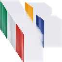 150 Pcs Bulk A4 Clear Report Cover with Sliding Bar 5 Colors Folder Binder Sliding Bar Files Classification Transparent Resume Clipbar Presentation File Folders for School and Office