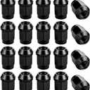 Zpana 20PCS Car Bulge Acorn Lug Nuts, M14 x 1.5 Steel Close End Vehicle Wheel Bulge Acorn Lug Nut, Automotive Tire Replacement Accessories, Compatible with Lacrosse (Black)
