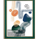 euwazram Suede 14x20 Frame - Single Frame, Christmas Elegant Green 14 x 20 Poster Frame, 14x20 Picture Frame for Artwork Puzzles Photos and Movie Posters