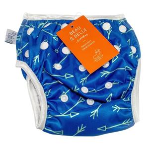 Reusable Baby Swim Diapers (Sizes N–5) –Adjustable, Easy-Wash Nageuret Reusable Swim Diaper Kids Soft, Breathable, Waterproof Swim Wear for Baby & Newborn! (Sea Friends)
