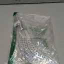 Pan Pot Strainer with Handle Stainless Steel Hand Held Crescent Drainer for Spaghetti Fry Noodles Fruit Vegetable Pasta Strainer Colander Heavy Duty Food Drainers (Silver)