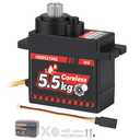 HobbyPark Waterproof Micro Servo Coreless Motor Metal Gear Digital Servos 5.5kg High Torque Mini Servo for FCX24 Axial SCX24 AX24 1/24 RC Crawler Car Upgrades Replacement
