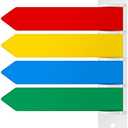 BBTO 1 Pc Exam Room Flags Pack 7 Inches Long Door Flags Primary Colors Chamber Room Status Indicators Signal Sign for Doctors Offices Hospitals and Clinics Supplies