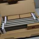 2 Pack Curtain Rods for Windows 48 to 84 Inch, USFOOK 7/8 Inch Telescoping Splicing Drapery Rods with Antique Silver Twisted Cage Finials