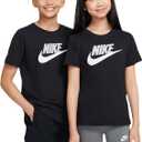 Nike Boys Sportswear T-Shirt (X-Large, Black)
