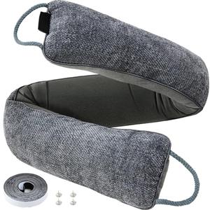 Weighted Door Draft Stopper Under Door Noise Blocker Front Door Insulation Door Draft Guard Weatherproof Strip Energy Efficient Door Accessory (Grey, 32inch)