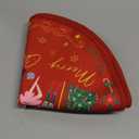 Christmas Nutcracker Round Double-Layer Placemats, 14, Set of 4 Washable Heat-Resistant Non-Slip Cloth Table Mats for Christmas Seasonal Holiday Decor (Red)