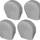 Explore Land Tire Covers 4 Pack - Tough Wheel Protector for Truck, SUV, Trailer, Camper, RV Universal Fits Tire Diameters 23-25.75 inches, Charcoal