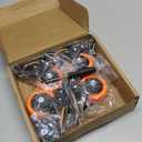 3 Inch Caster Wheels, Casters Set of 4, Heavy Duty Casters with Brake 1000 Lbs, Locking Industrial Swivel Top Plate Casters Wheels for Furniture and Workbench Cart (Two Hardware Kits Include)