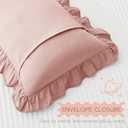 KKJIAF Cotton Toddler Pillowcase 13"x18" Set of 2, Soft & Breathable Toddler Pillow Cover, Envelope Closure Travel Pillow Case for Boys, Girls (Dusty Pink)
