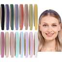 16pcs/set Plain Headband Children Soft Headbands Anti-slip Ribbon Striped Hair Bands DIY Craft Hair Accessories for Women Daily Styling