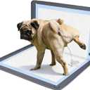 Pee Pad Holder for Dogs, 25.5 x 35 Silicone Dog Puppy Pad Holder, Non-Slip Rubber Mat with Raised Edges to Reduce Mess, Versatile Pee Pad Tray for Male & Female Dog Indoor Potty Training