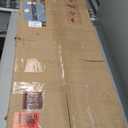 TVU 6-Tier Wooden Book Shelf, Floor-Standing Display Bookcase, 77.2" H x 31.5" W x 11" D Bookshelf, Farmhouse Style Book Case with Arched Base, Suitable for Living Room, Study, Office, Walnut