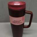 Owala FreeSip Tumbler Insulated Stainless Steel Water Bottle with Built-in Straw and Side Handle, For Travel, Work, School, and Sports, 40oz, BPA Free, Leak Proof, Black Cherry