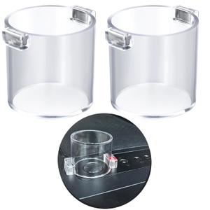 2Pcs 36 * 30mm Strong Magnet Magnetic Push Button Switch Protective Cover 7/8" Strong Round 1.42 * 1.18in Waterproof Transparent for Computer PC