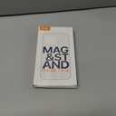 QTlier for iPhone 16 Case, 360 Rotatable Ring Stand, Raised Camera Frame, Shockproof Case Compatible with MagSafe, Case for iPhone 16, Translucent Avocado Green