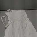 qnprt Halloween Family Costume for Women 2025 White Dress Outfit with Necklace Accessories, Larg