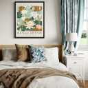 4 x Bangladesh, White Water Lily Art Print Poster, Flower Market Wall Art, Floral Artwork Decor for Bedroom, Kitchen, Bathroom, Livingroom Decoration 52 (Bangladesh, White Water Lily, 8 x 10 inches, Unframed)