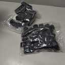 Lug Nut Covers- 24PCS 21-23mm Inner Flexible Fit Anti-Skid Treatment Wheel Lug Nut Cap with Removal Clip and 4 Tire Valve Stem Caps (Black)