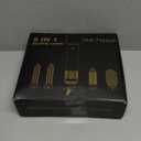 5 in 1 Hair Styler & Hot Air Brush - Air Curling Wrap with Low-Speed Negative Ion Technology, Hair Dryer Brush for Drying, Curling, Straightening & Styling, Hair Styling Tools at Home (Grey)