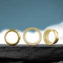 PONWAG 1 Pair 0g 00g 8mm-30mm Classic Ear Gauge Luxury White Zircon Hollow Ear Plug Gauges Single Flare Tunnels For Ear Stretcher Expander Women Body Piercing Jewelry