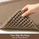 RESARE Waffle Bathroom Runner Rugs, Super Absorbent Bath Mat Non Slip Washable Quick Dry, Upgraded Ultra Soft Boho Bath Rugs with Tassels for Hallway Bedroom Laundry Room, 2'x5'(24"x60"), Brown