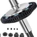 RC 57T Spur Gear 0.8Mod Slipper Set Upgrades Part for 1/10 Granite Senton Big Rock 3s blx 550 Mega Kraton Outcast 4s 1/8 Typhon 3s Mega,57T Gear w/ 20T/21T Pinion Gear,Black