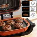 Electric Grill Outdoor, Techwood 3-1 Electric Grill for indoor/outdoor Cooking, 1300W Korean BBQ Grill with Timer Control Knob, Roast, Toast, Grill & More for Parties & Everyday Meals