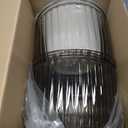 Meanplan 4 Pcs Self Watering Hanging Planter Indoor 6.5 Inch Hanging Baskets for Plants Outdoor Plastic Flower Pot with 3 Hooks Chains Drainage Holes for Garden Home, Medium Size(Gray)