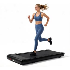NEWBULIG Walking Pad Under Desk Treadmill, Portable Compact Electric Walking Treadmill with Remote Control for Home Office, Quiet Fitness Machine (42.3"*19.2"*3.58", Black)