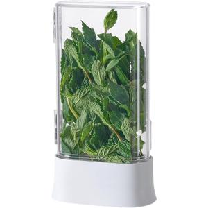 vacane Herb Keeper for Refrigerator, Fresh Herb Saver Herb Storage Containers, Cilantro Container for Fridge Asparagus Container, Dishwasher Safe