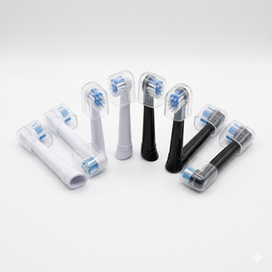 Replacement Toothbrush Head Compatible with Oral B IO, Replacement Heads for Oral B IO 3 4 5 6 7 7G 8 9 10 Series Electric Toothbrushes, Black, 12 Count