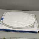 BEMIS 175 Commercial Open Front Plastic Toilet Seat, Heavy Duty Industrial Seat with Lid, Elongated, White