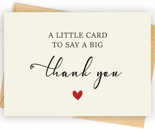 25 Pack 350GSM | Thank You Cards | Thank You Cards & Notes with Envelopes | Pefect for Baby Shower, Wedding, Teacher, Graduation, Business, Holiday, and Christmas | Teacher Appreciation Gifts