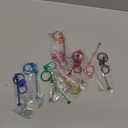 Tondiamo 12 Pcs Beadable Keychains Bars Bulk Blank Beaded Metal Keychain for Craft DIY Gift (Fresh)