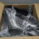 HOUSE DAY Black Plastic Hangers 60 Pack - Heavy Duty Non-Velvet Hangers with 360 Swivel Chrome Hook & Non Slip Notches - Slim Space Saving Clothes Hangers Ideal for Dresses Coats Shirts Jackets