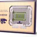 YouTheFan NCAA Kansas State Wildcats 5-Layer StadiumView 3D Wall Art - Bill Snyder Family Stadium