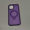 360 Rotatable Magnetic Stand for iPhone 12 pro max Case Compatible with Mag-Safe 16FT Military Drop Protection, Anti-Scratch/Fingerprint iPhone 12 pro max Phone Case(Matte-Purple)