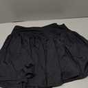 Womens Crossover Athletic Shorts Wide Waistband Flowy Tennis Sports Skorts with Pockets (Black, XL)