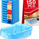 150 Pcs Heavy meat lug liners, Duty 2.5-Micron Polyethylene Meat Block Pads, Disposable Plastic Turnover Pads, for Meat Processing, Mixing and Transportation