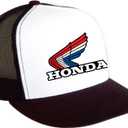 Factory Effex 18-86302 Honda Vintage Snapback Hat (Black/White, One Size)