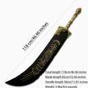 Game Replica Starscourge Greatsword, Aluminum Handle | Double Spray Paint, 46.46in, with Sword Hanger，Suitable for collecting, gifting, and Cosplay