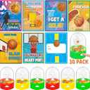 Valentines Day Gifts for Kids Classroom, 30 Pack Valentines Cards with Basketball Shooting Game, Basketball Toy for School Valentines Gifts Exchange, Kids Valentines Party Favor Supply for Boys Girls