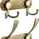 NearMoon Coat Rack Wall Mounted-2 Pack, Heavy Duty Bath Towel Hooks Stainless Steel Robe Hooks Holder, Metal Coat Hook for Towel Coat Hat Key Bathroom Bedroom Hotel Entryway (2 Hooks, Bronze)