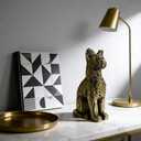 Owl Statue Garden Decor, Resin Waterproof Halloween Indoor Outdoor Lawn Yard Patio Office Living Room Decoration Gifts for Mom Women (8.3 Inch) (Bronze)