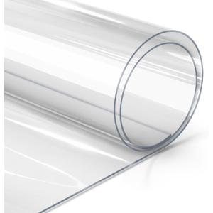 VViViD 20mil Premium Crystal Clear Multi-Purpose Heavy-Duty Vinyl Fabric Tablecloth Protective Cover (1.45ft x 54 Inch)