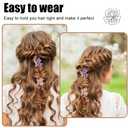 2 x Mini Hair Jaw Clips 12Pcs Sparkling Metal Flower Barrettes Non-Slip Metal Sparkly for Teens and Women Cute Hair Accessories (Pink)