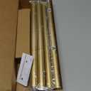 IFELS Heavy Duty Curtain Rods for Windows 66 to 120 Inch, 1 Inch Gold Curtain Rod Adjustable, Decorative Long Curtains Rods with Metal Finials, Easy Installation and Modern Design (A2,Gold,30"-120")